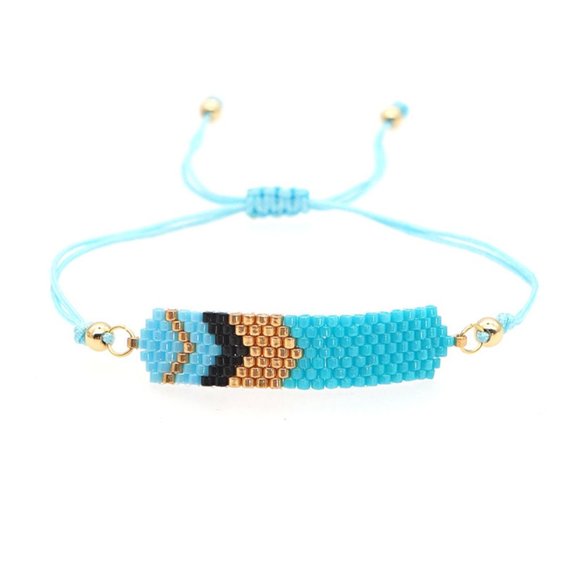 Woven miyuki/rice bead bracelet - Picture 8 of 9